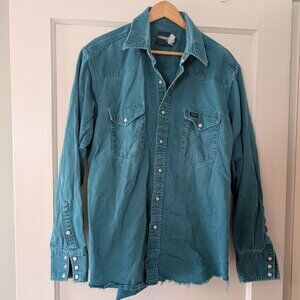 Men's Wrangler Pear Snap Button Down